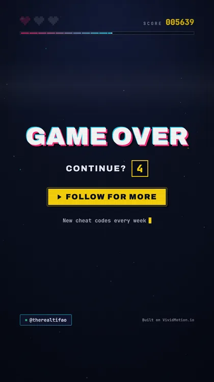 Insert Coin — Game over