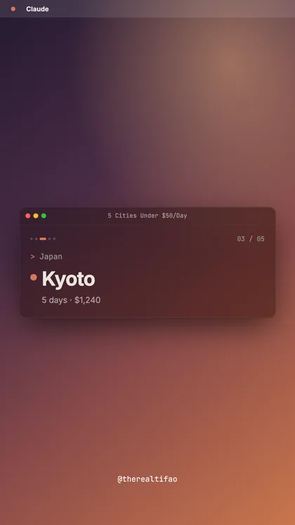 Terminal Desk — Travel card