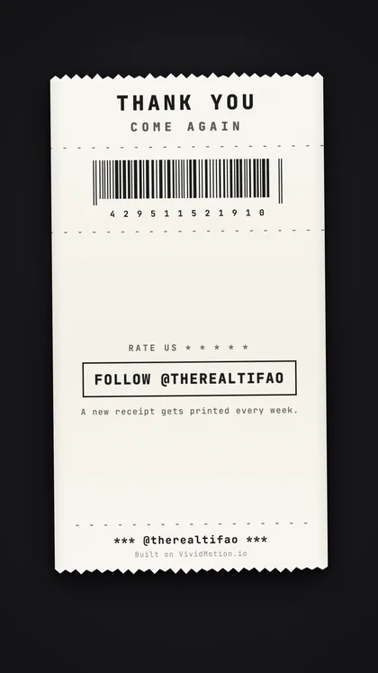 Customer Copy — Barcode