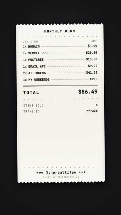 Customer Copy — Itemized